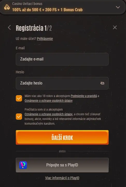 Neon54 Registracija